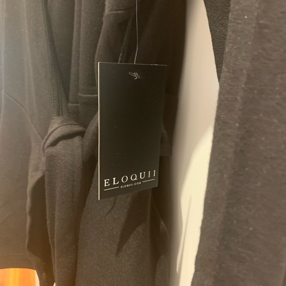 NWT Eloquii True Wrap Black Blouse Size 20 - Picture 4 of 6